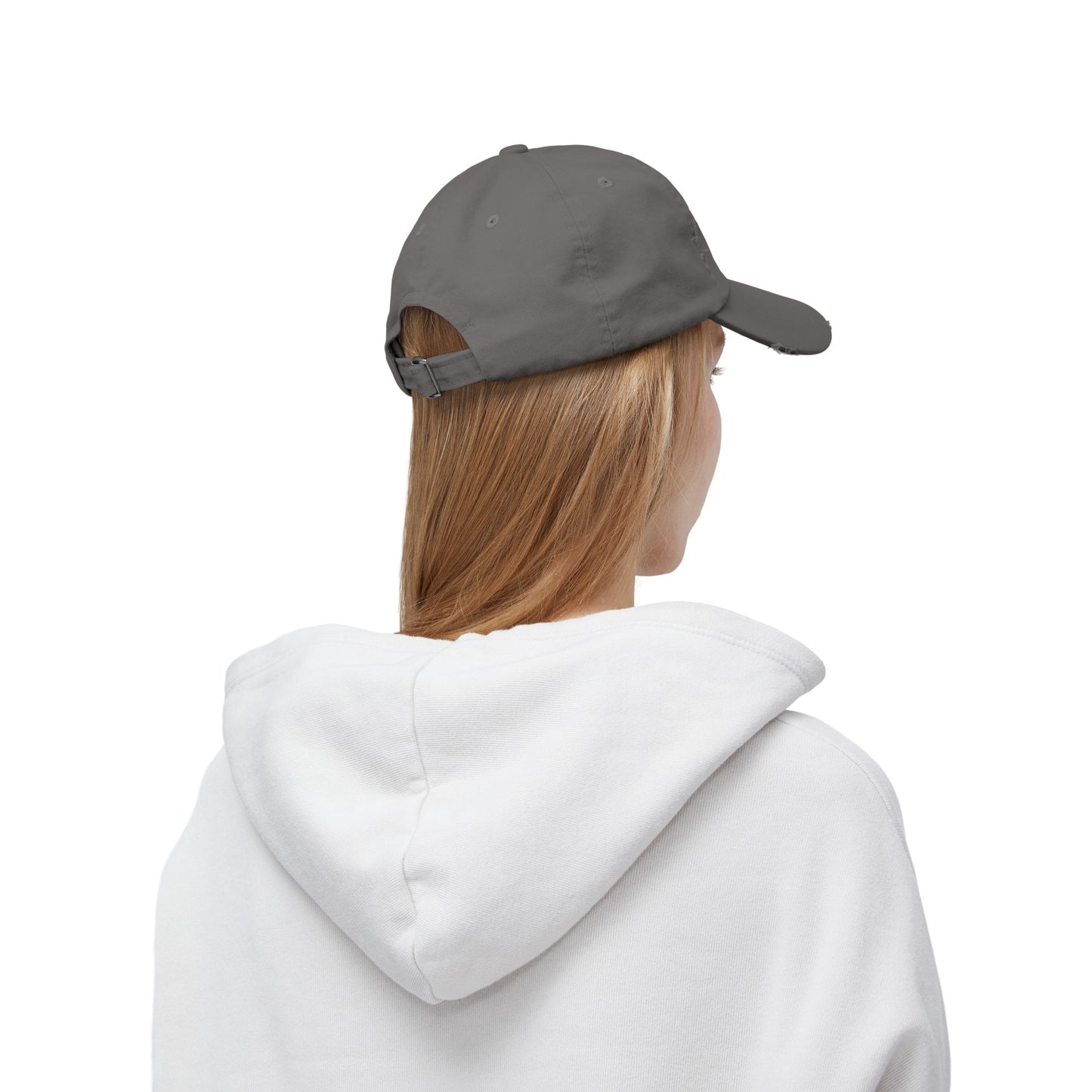 Grey Distressed Cap
