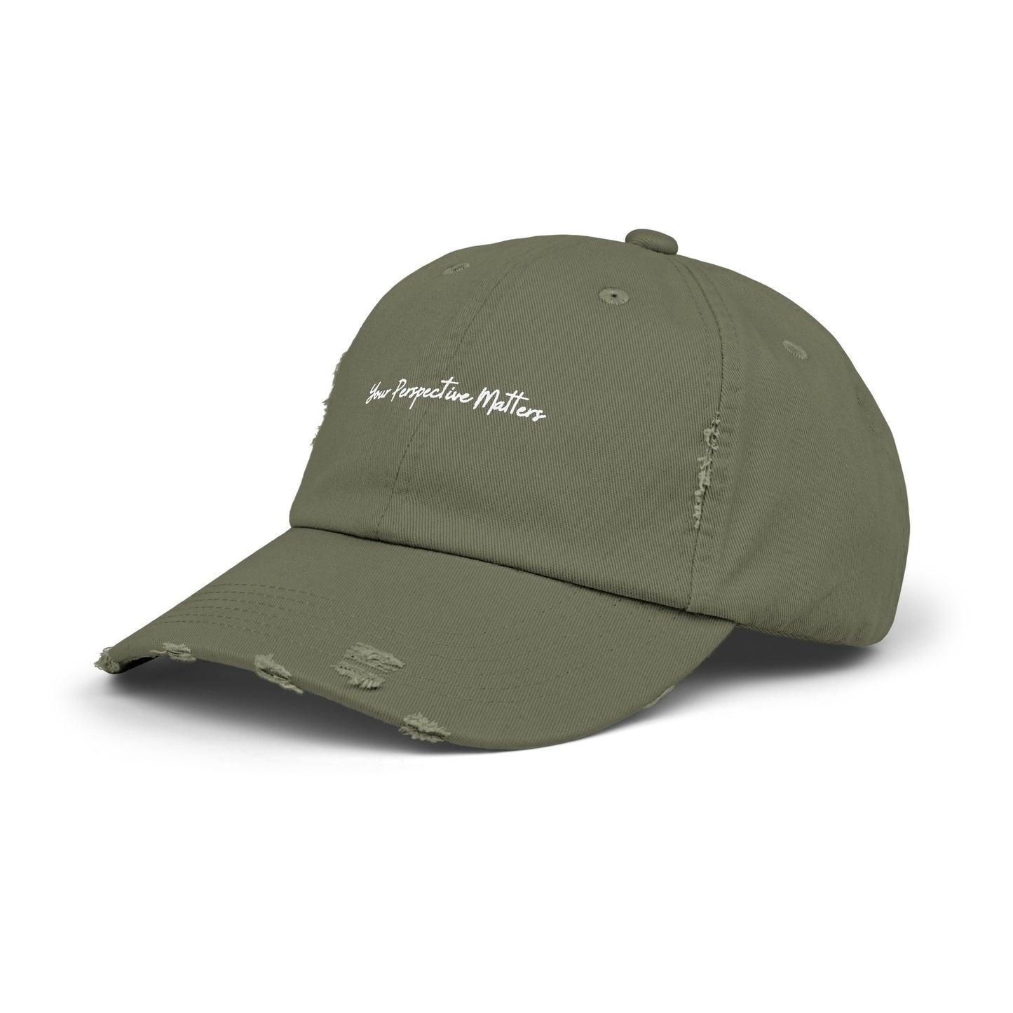 Light Olive Distressed Cap