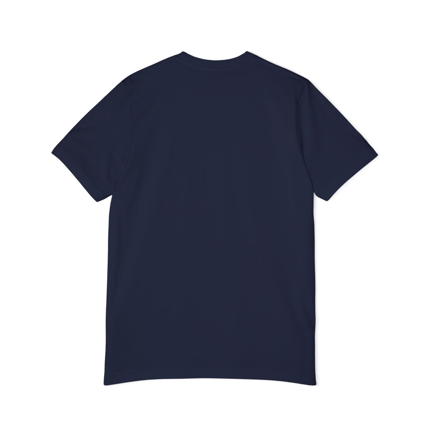 Navy w/white letters Unisex Short-Sleeve Jersey T-Shirt
