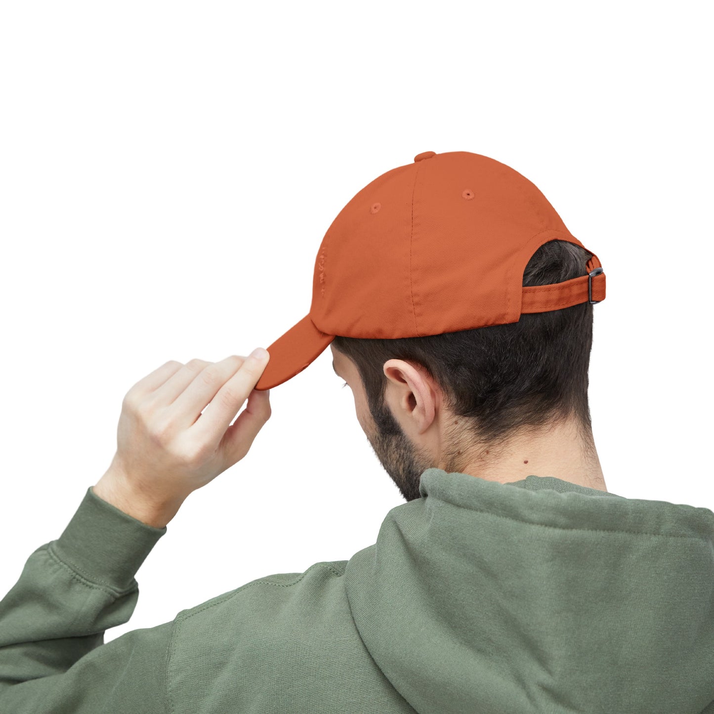 Burnt Orange Unisex Distressed Cap