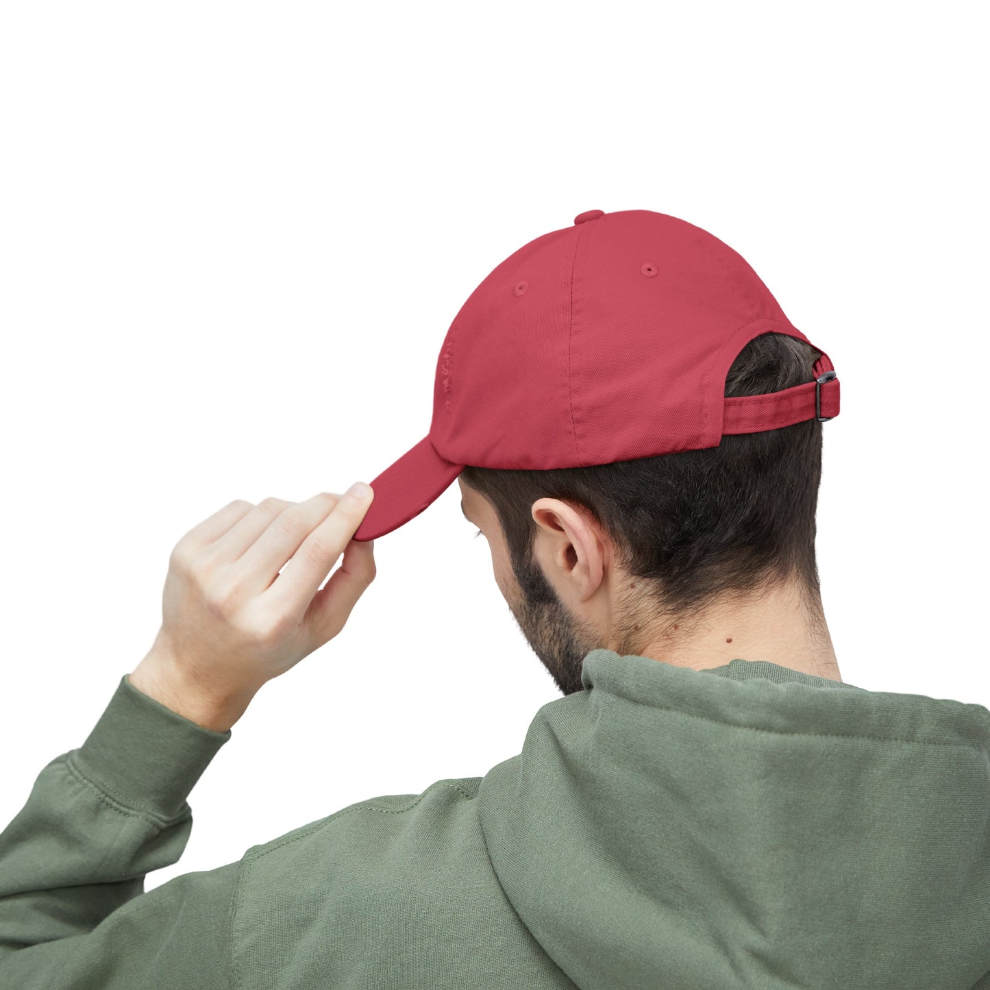 Dashing Red Unisex Distressed Cap