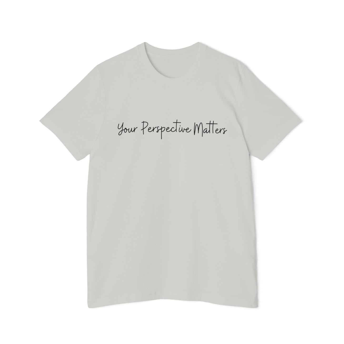 Silver w/black letters Unisex Short-Sleeve Jersey T-Shirt