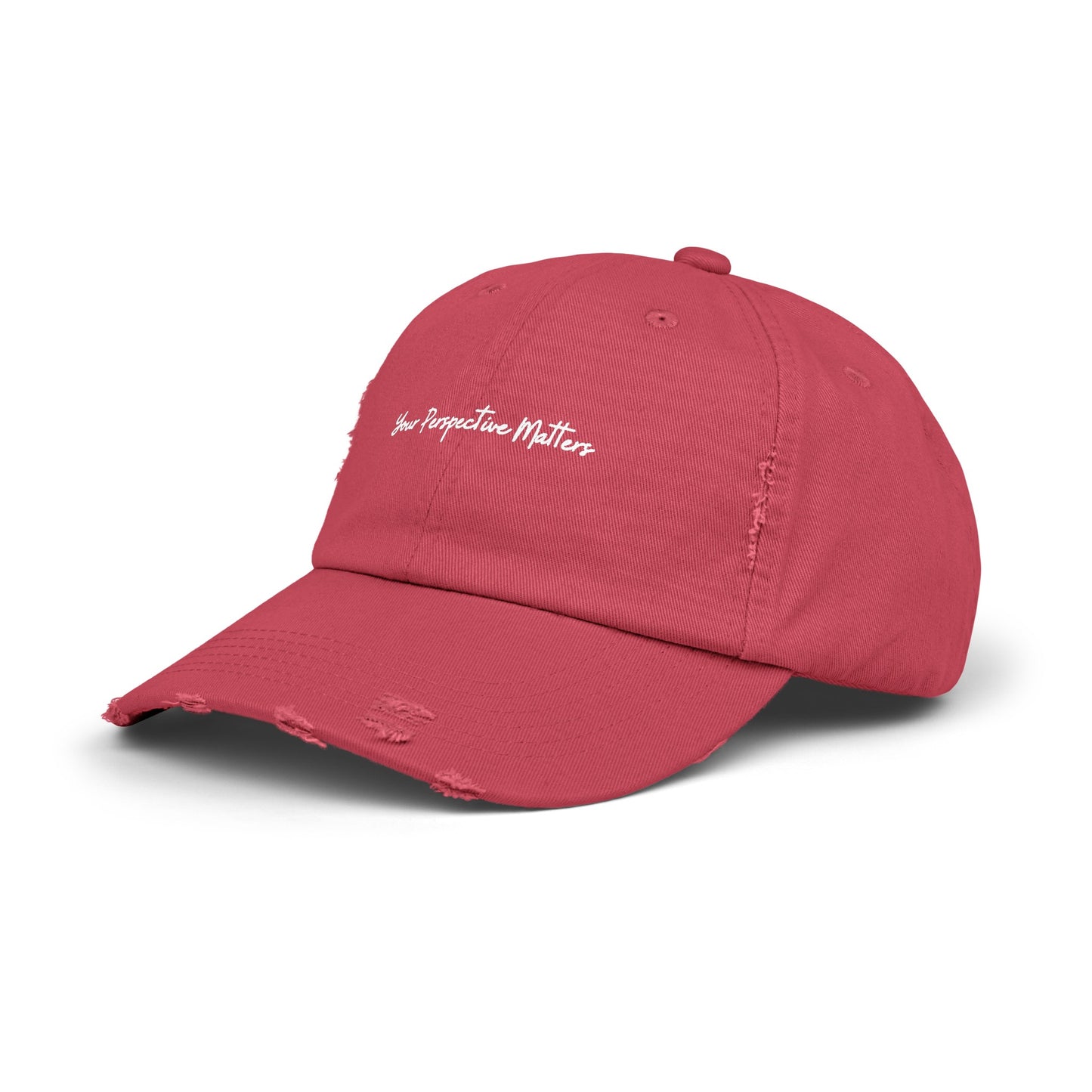 Dashing Red Unisex Distressed Cap